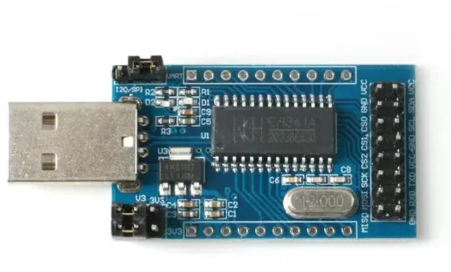 Alt view image 3 of 3 - CH341A Module Parallel Port Converter USB to UART IIC SPI TTL ISP EPP/MEM