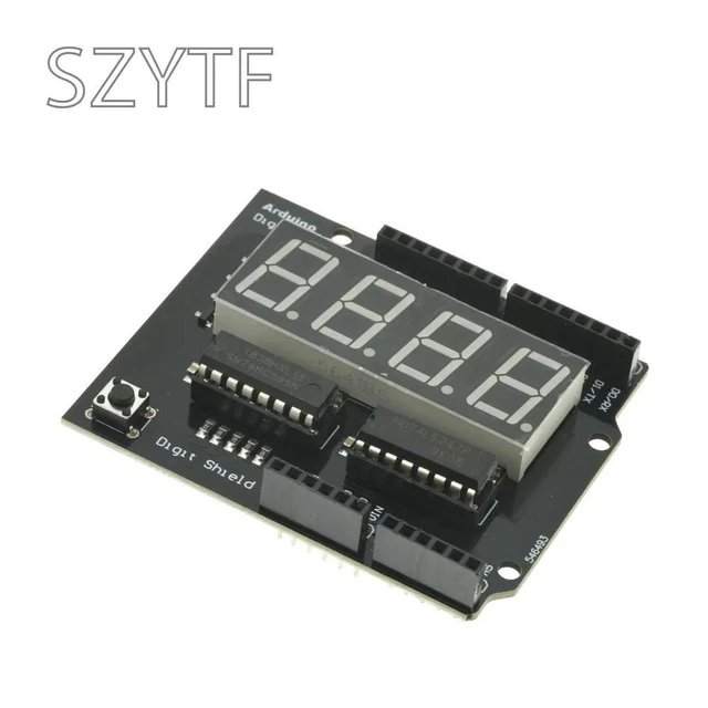 Alt view image 2 of 3 - 4-Bit 7-Segment Digital Tube Display Module, 5641 Digit Shield for Common Cathode LED Display DIY Electronics