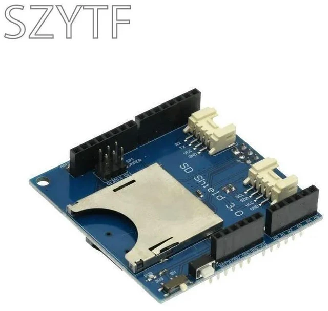 Alt view image 2 of 3 - Micro SD Card Shield for Stackable TF Expansion Board, SPI Interface, 3.3V/5V Level Conversion, with PWR LED