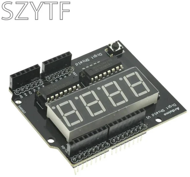Alt view image 3 of 3 - 4-Bit 7-Segment Digital Tube Display Module, 5641 Digit Shield for Common Cathode LED Display DIY Electronics
