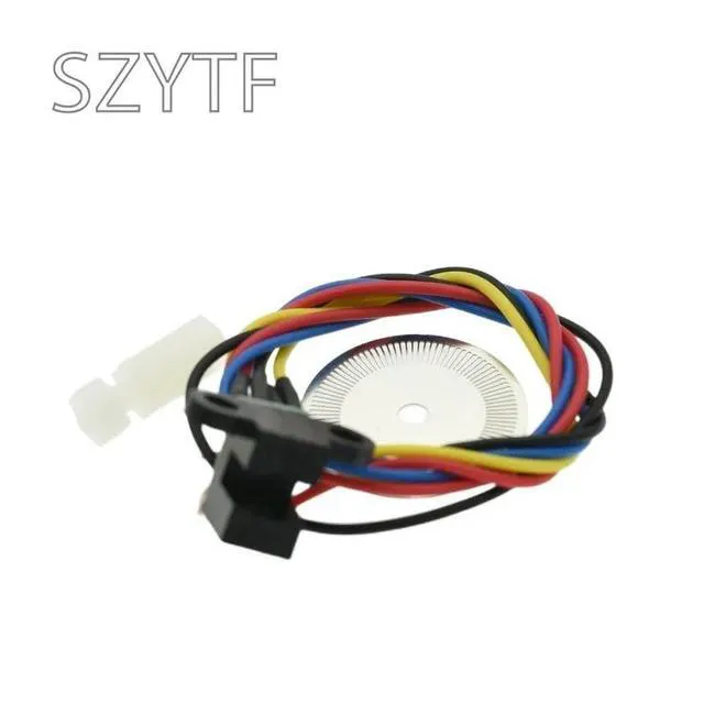 Alt view image 3 of 3 - 1PCS Photoelectric Speed Sensor Encoder Coded Disc Code Wheel For Freescale Car 5V For DIY
