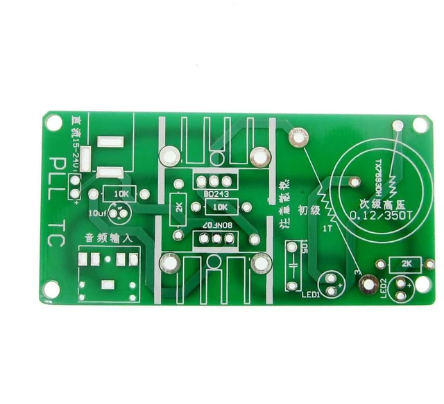 Alt view image 3 of 3 - DIY Kit Mini Music Tesla Coil Plasma Speaker Tesla Arc Generator Resonant Transmission DC15V-24V Plasma Stereo Speaker
