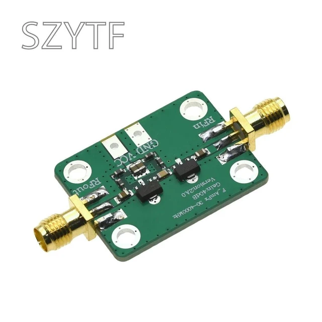 Alt view image 3 of 3 - 30-4000mhz RF Wideband Amplifier Gain 40dB Low Noise Amplifier LNA Board Modules DC 5V 50 For FM HF VHFf/UHF
