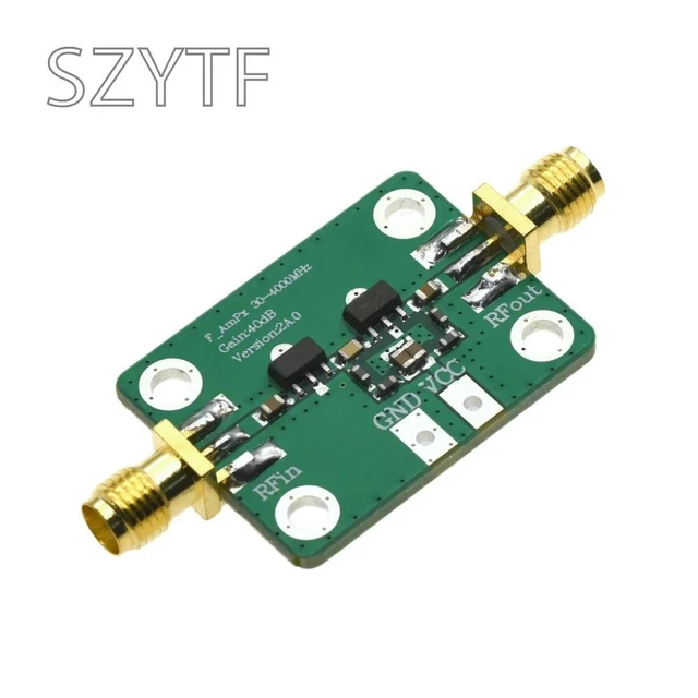 Main image of 30-4000mhz RF Wideband Amplifier Gain 40dB Low Noise Amplifier LNA Board Modules DC 5V 50 For FM HF VHFf/UHF