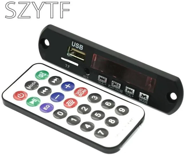 Alt view image 3 of 3 - MP3 WMA Decoder Board Audio Module USB TF Radio Bluetooth-compatible Music Car MP3 Player With Remote Control