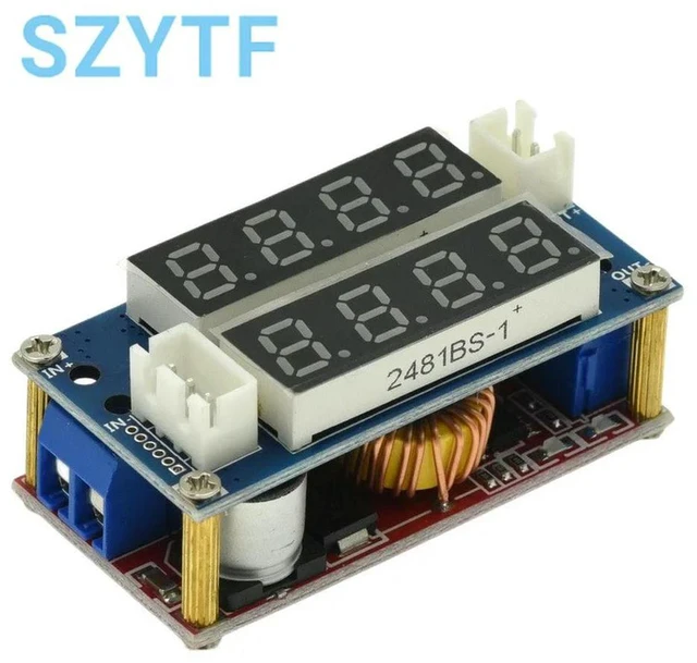 Main image of XL4015 5A CC CV Power Module Adjustable Step-Down Buck Converter with Voltmeter & Ammeter (2 in 1 LED Driver/Charger)