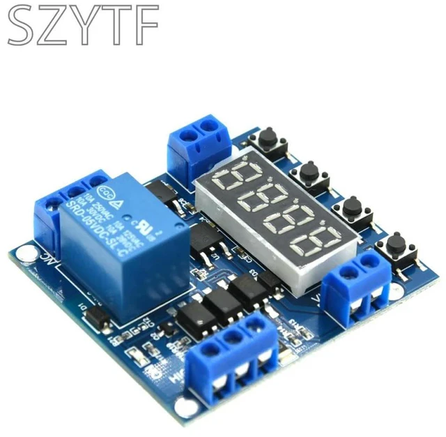 Alt view image 2 of 3 - 1-Channel Off-Delay Relay Module Low Level Trigger 5V Adjustable Timer Switch for Automation Control