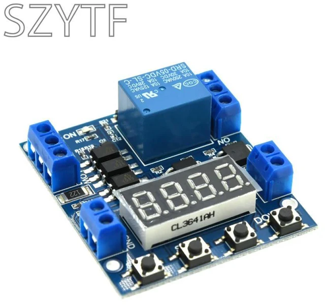 Main image of 1-Channel Off-Delay Relay Module Low Level Trigger 5V Adjustable Timer Switch for Automation Control