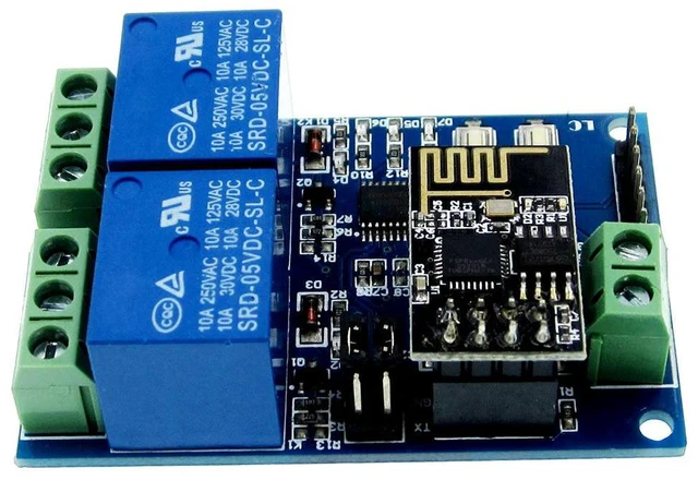 Alt view image 2 of 3 - 5V ESP8266 ESP-01 2 Channel Relay Module 2 Channel Relay Module For IOT Home