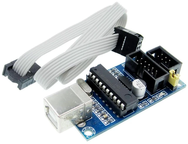 Main image of USBTiny USBtinyISP AVR ISP Programmer Bootloader For IDE Meag2560 UNO R3 With 10pin Programming Cable One