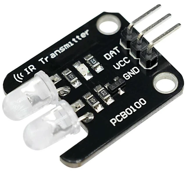 Alt view image 3 of 3 - 2 Channel Infrared Transmitter Module IR Transmitter 38Khz Infrared Receiver Sensor Module for Electronic Building Block