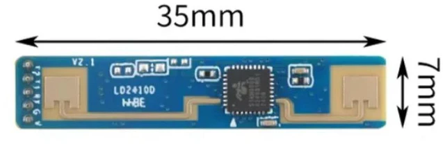 Alt view image 3 of 3 - 2pcs HLK-LD2410D 24G Human Presence Detection Module Millimeter Wave Radar Perception Switch Sensor
