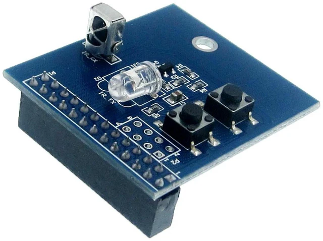 Alt view image 2 of 3 - 38KHz IR Infrared Control Expansion Board Receiver Transmitter Shield DIY Double IR Emitter For Raspberry Pi