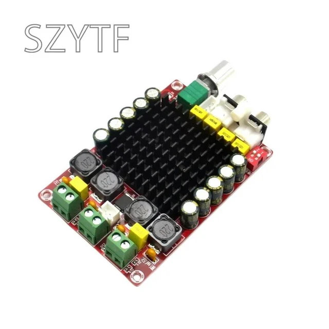 Alt view image 2 of 3 - TDA7498 Digital Car Amplifier Board 2 x 100W Stereo Audio Power Amplifier Module 14-34V DC for Car Audio Subwoofer