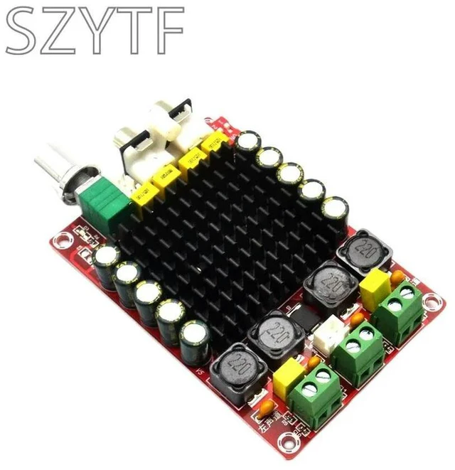 Alt view image 3 of 3 - TDA7498 Digital Car Amplifier Board 2 x 100W Stereo Audio Power Amplifier Module 14-34V DC for Car Audio Subwoofer