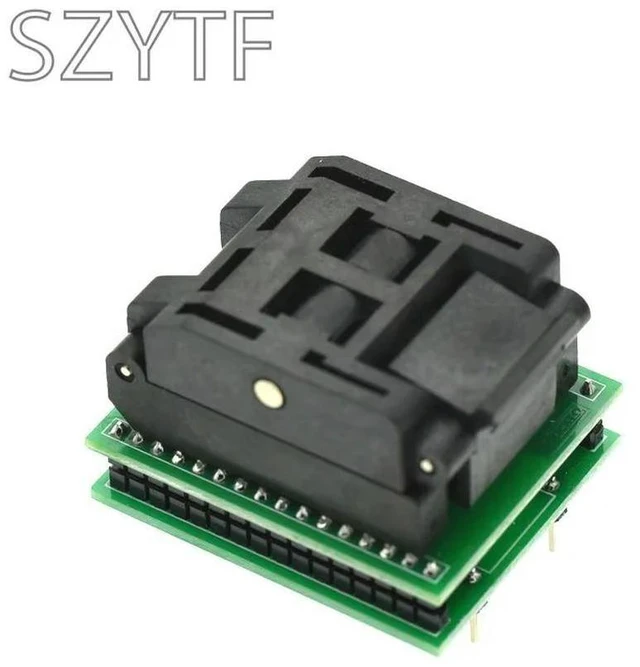 Alt view image 3 of 3 - TQFP32 QFP32 TO DIP32 IC Programmer Adapter Chip Test Socket Burning Seat Integrated Circuits