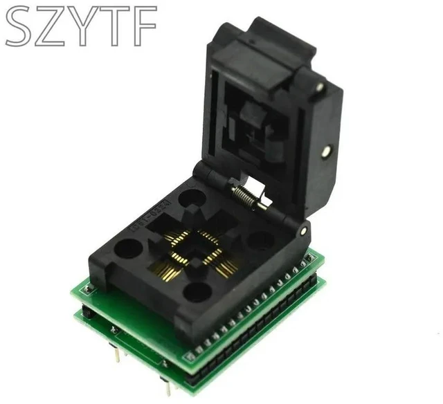 Main image of TQFP32 QFP32 TO DIP32 IC Programmer Adapter Chip Test Socket Burning Seat Integrated Circuits