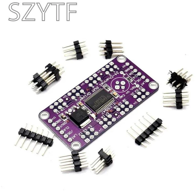 Main image of TLC5947 24-Channel 12-Bit PWM LED Driver Module I2C Control 4096 Gray Levels for RGB LED Strip Lighting Projects