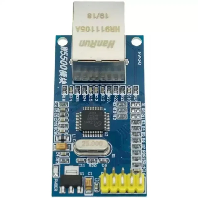 Alt view image 2 of 3 - 2PCS W5500 Ethernet Network Module Hardware TCP/IP Protocol Stack 51/STM32 Driver Development Board Network