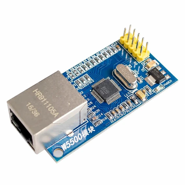 Main image of 2PCS W5500 Ethernet Network Module Hardware TCP/IP Protocol Stack 51/STM32 Driver Development Board Network