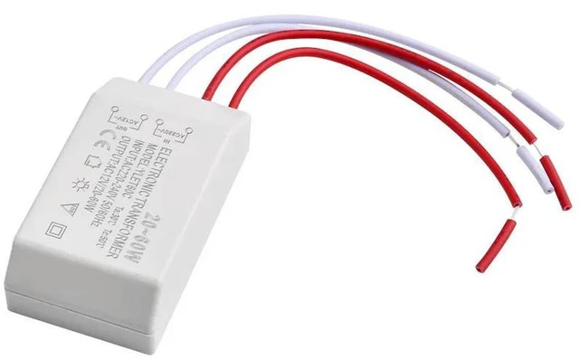 Alt view image 3 of 3 - 20-60W 220V to AC12V LED Lamp Light Electronic Transformer Adapter High-Lighting Fixtures Transformer for Home