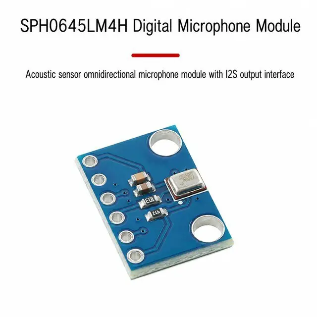 Main image of 2pcs SPH0645LM4H Digital Microphone Module Sound Acoustic Sensor Mic Head Microphone Module I2S Interface