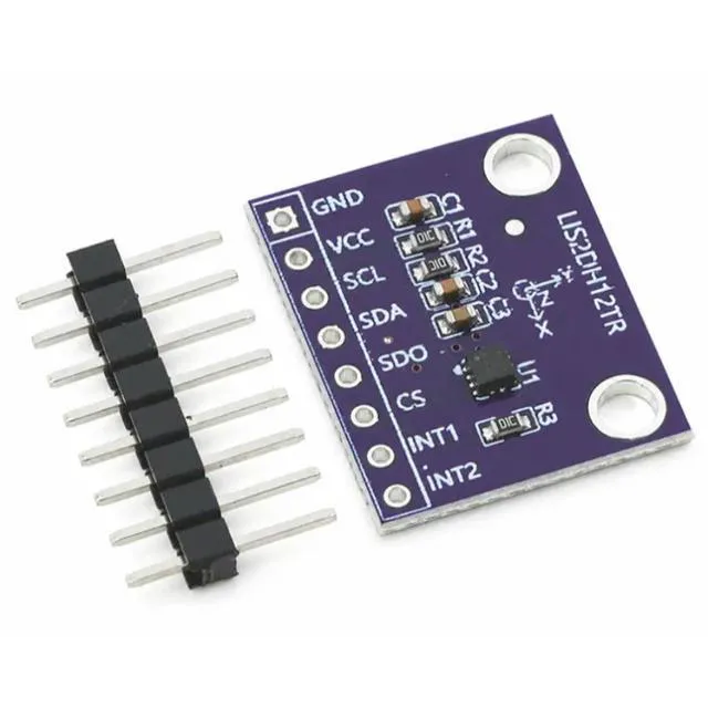 Alt view image 2 of 3 - 2pcs LIS2DH12TR Accelerometer Module 3-Axis MEMS Accelerometer Motion Sensor Module