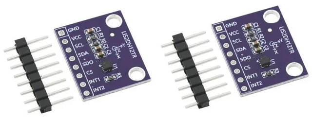 Main image of 2pcs LIS2DH12TR Accelerometer Module 3-Axis MEMS Accelerometer Motion Sensor Module