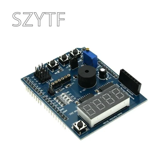 Alt view image 2 of 3 - Multi Function Shield with Buzzer LM35 4 Digit Digital LED Expansion Board Module for R3 Lenardo Mega2560 Diy Kit