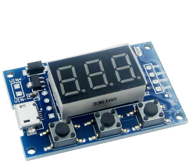 Main image of 5pcs 2CH 2 Channel Independent PWM Module Generator Duty Cycle Pulse Frequency Module LED Digital Tube Board Module Micro Usb