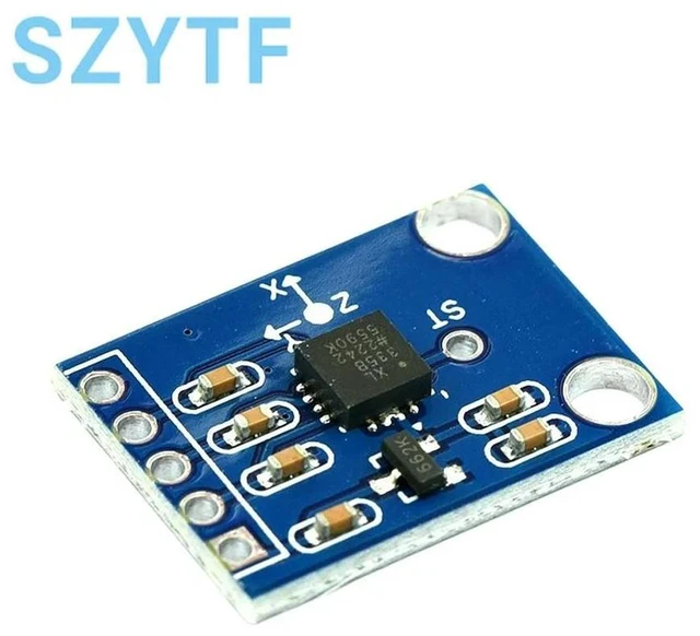 Alt view image 2 of 3 - ADXL335 3-Axis Accelerometer Sensor Module Triaxial Angle Acceleration Transducer for 3V-5V Alternative MMA7260 GY-61