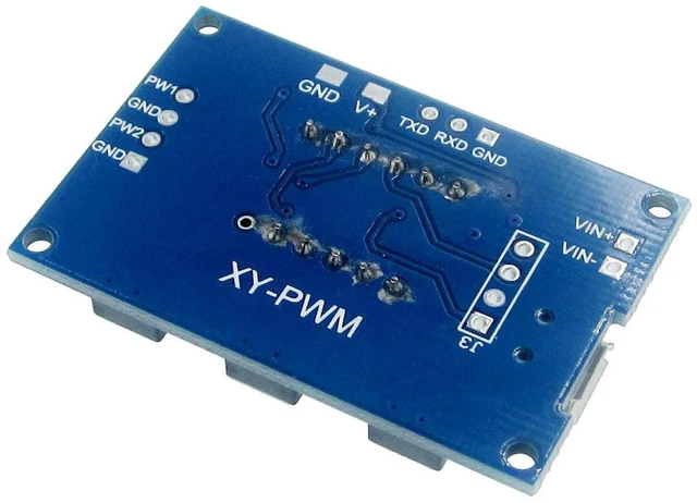 Alt view image 2 of 2 - 5pcs 2CH 2 Channel Independent PWM Module Generator Duty Cycle Pulse Frequency Module LED Digital Tube Board Module Micro Usb