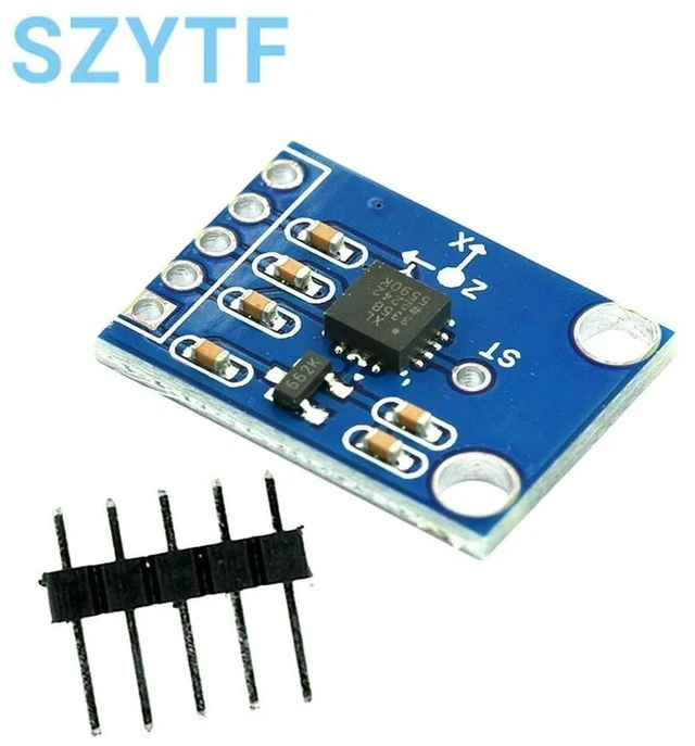 Main image of ADXL335 3-Axis Accelerometer Sensor Module Triaxial Angle Acceleration Transducer for 3V-5V Alternative MMA7260 GY-61