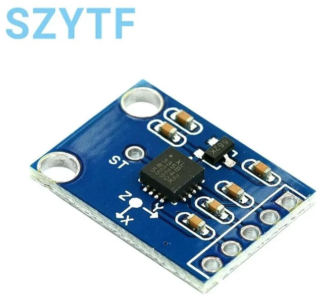 Alt view image 3 of 3 - ADXL335 3-Axis Accelerometer Sensor Module Triaxial Angle Acceleration Transducer for 3V-5V Alternative MMA7260 GY-61