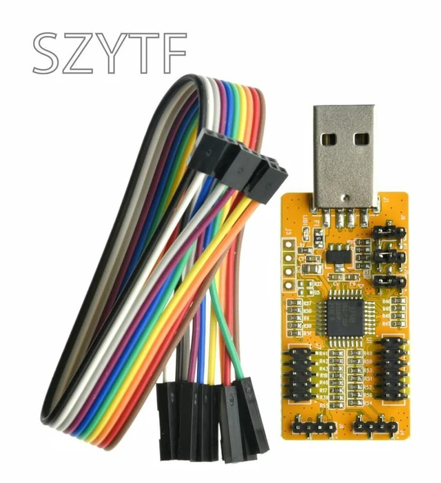 Alt view image 2 of 3 - USB to UART,I2C,SPI(with 4-channel ADC, 4-channel PWM, 8-digital IO and NRF2401 Test Software)