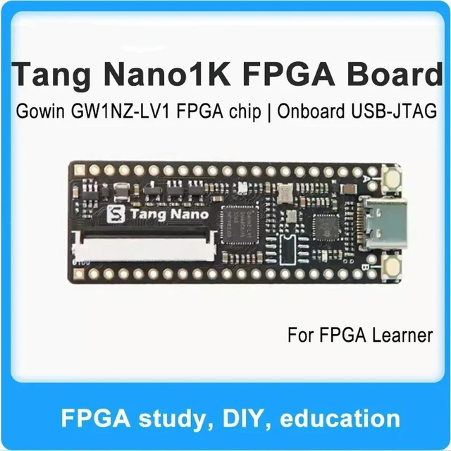 Main image of Sipeed Lichee Tang Nano1K FPGA Development Board GW1NZ-LV1 1152 LUT4 USB-C JTAG Programmable Breadboard Friendly for Beginners