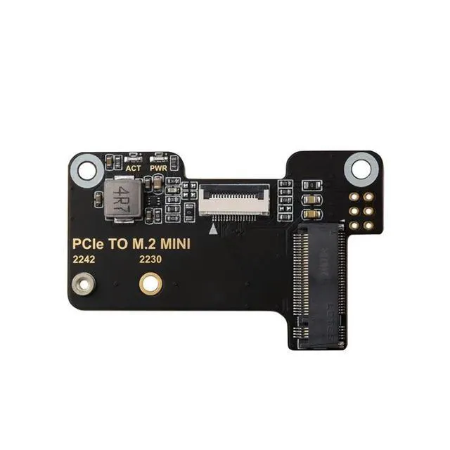 Alt view image 2 of 3 - Raspberry PI 5 PCIe TO M.2 MINI SSD Expansion Module Support Gen2 and Gen3 SSD Compatible 2230 2242