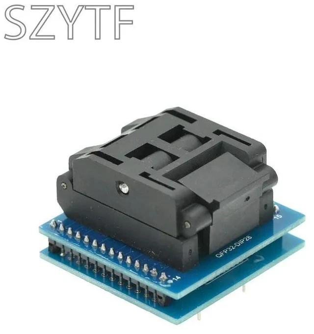 Main image of TQFP32 To DIP28 Adapter Socket LQFP32 Test Seat Support ATMEGA Series Plus Programmer