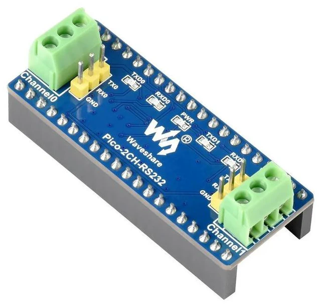 Alt view image 2 of 3 - Waveshare 2-Channel RS232 Module For Raspberry Pi Pico, SP3232EEN , UART To RS232