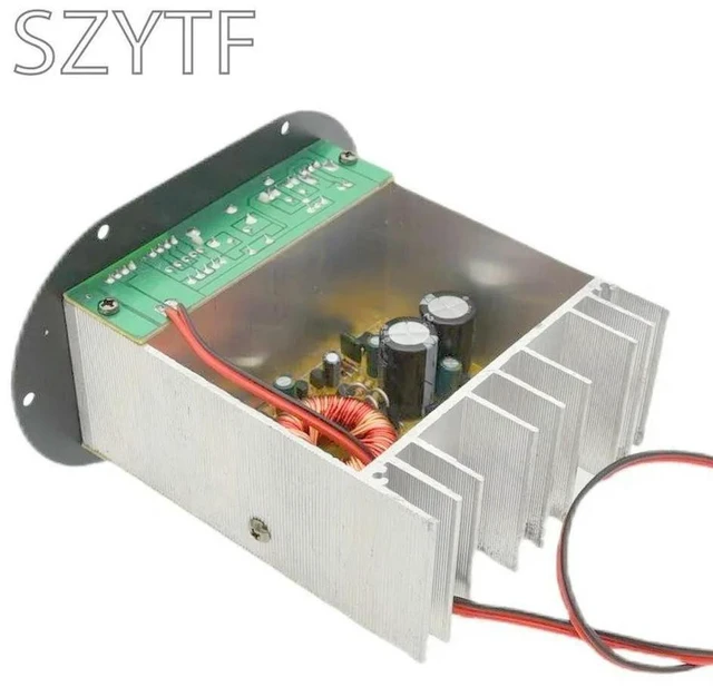 Alt view image 2 of 3 - 500W Round 12V Without Card 120W Full Tone / Pure Bass Power Amplifier Board Tube 8 Inch Subwoofer Core