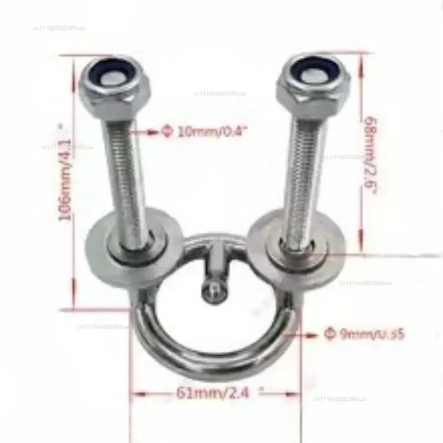 Alt view image 2 of 3 - Water Ski Ring Traction 316 Stainless Steel Paddle Ring Yacht Marine Hardware