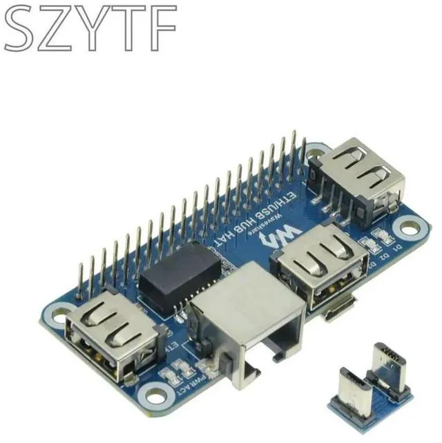 Main image of USB to Ethernet RJ45 Network Port USB HUB Splitter for Raspberry Pi 3 4B/Zero W