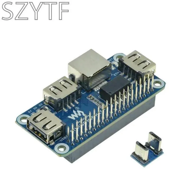 Alt view image 3 of 3 - USB to Ethernet RJ45 Network Port USB HUB Splitter for Raspberry Pi 3 4B/Zero W