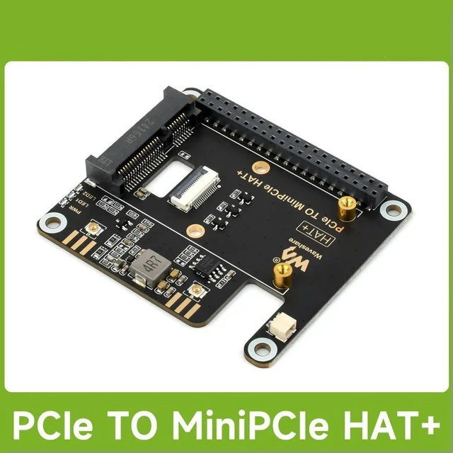 Alt view image 2 of 3 - Waveshare PCIe TO MiniPCIe Adapter For Raspberry Pi 5, Compatible With MiniPCIe NIC, Driver-Free, Plug And Play