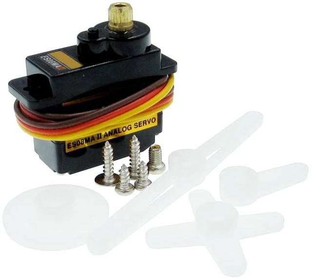 Alt view image 3 of 3 - 4pcs Mini Size l Gear Analog Servo ES08MA II for RC Motor Replacement Part Shockproof and Stable RC Servomotor l Gear