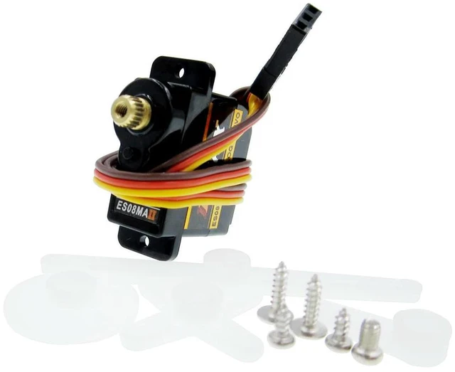 Alt view image 2 of 3 - 4pcs Mini Size l Gear Analog Servo ES08MA II for RC Motor Replacement Part Shockproof and Stable RC Servomotor l Gear