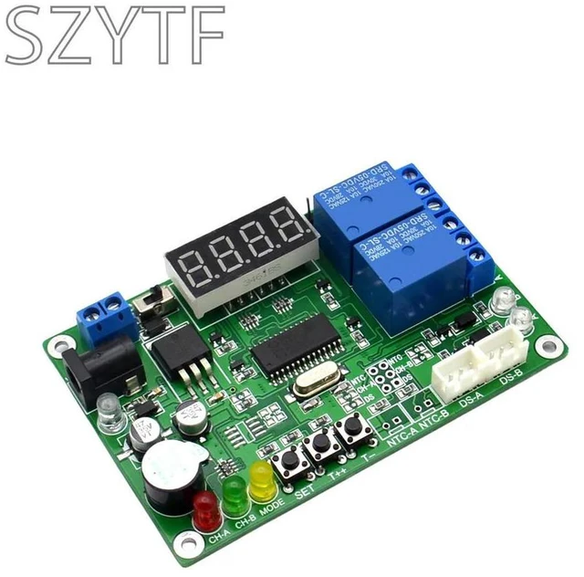 Alt view image 2 of 3 - High Precision Digital Display Temperature Sensor ligent Temperature Difference Meter with 2 Sensor
