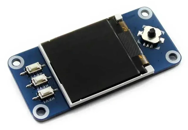 Alt view image 2 of 3 - Raspberry Pi 1.44inch LCD Display HAT Screen 128x128Pixels 65K color SPI Interface Supports Raspberry Pi All Series 3B/4B/5/Zreo