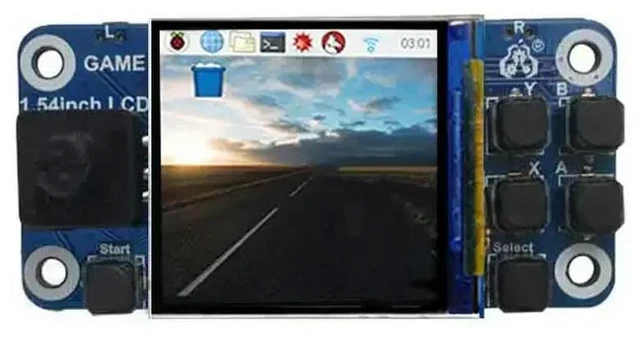 Main image of Raspberry Pi Zero 1.54 Inch LCD Display Game Module 240x240 Resolution DIY Game Console Expansion Board