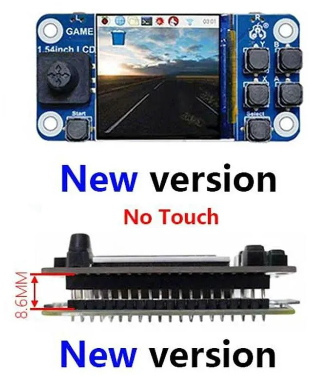 Alt view image 2 of 3 - Raspberry Pi Zero 1.54 Inch LCD Display Game Module 240x240 Resolution DIY Game Console Expansion Board